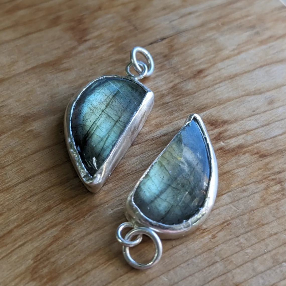 My other half Labradorite pendants