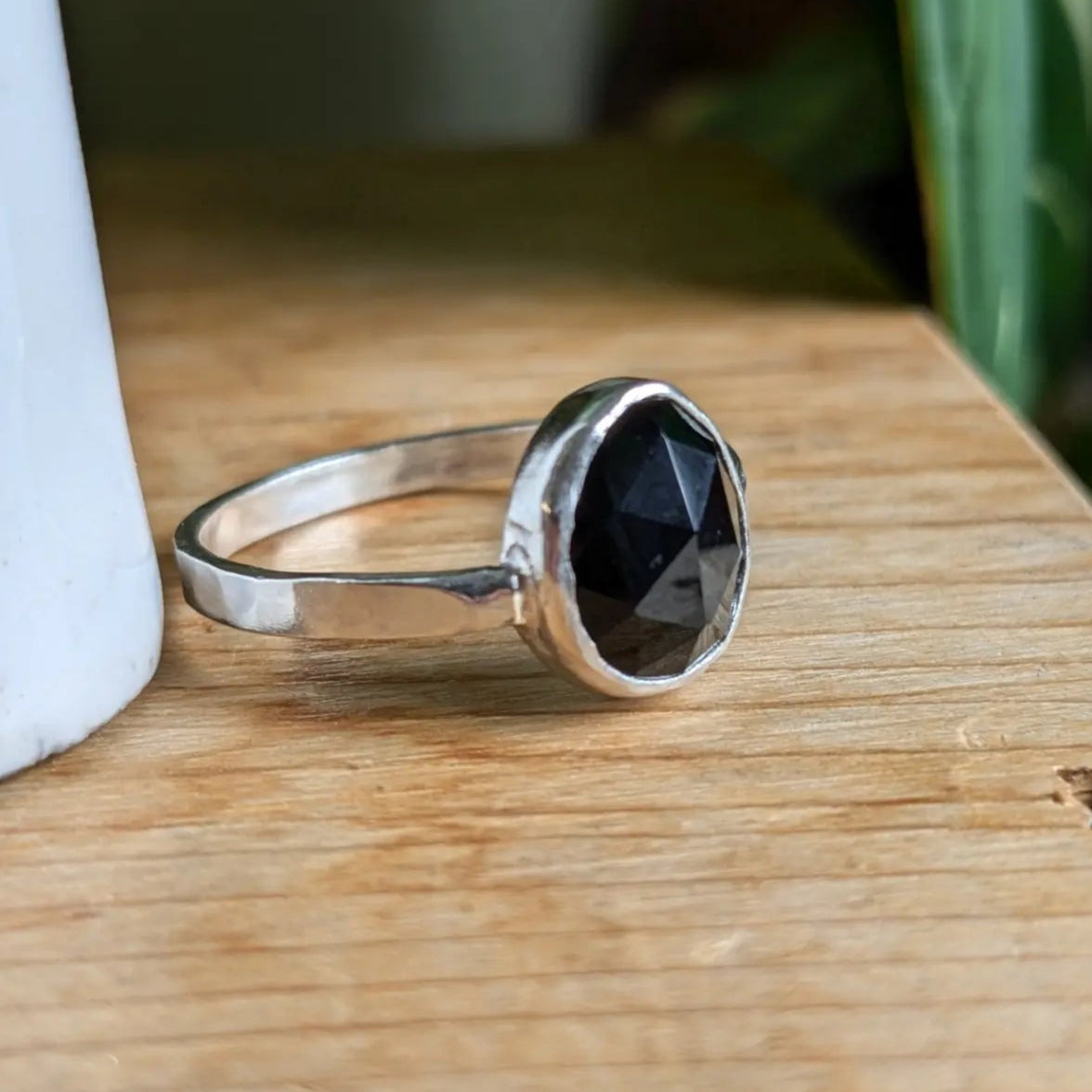Black tourmaline ring