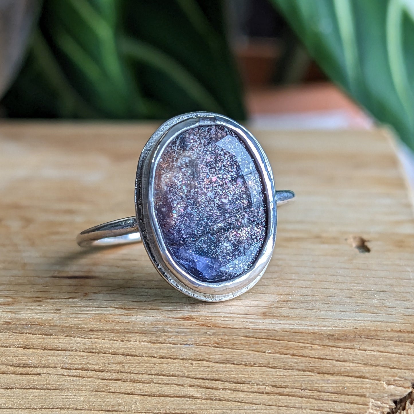 Blood Iolite ring (particularly sparkly gemstone)