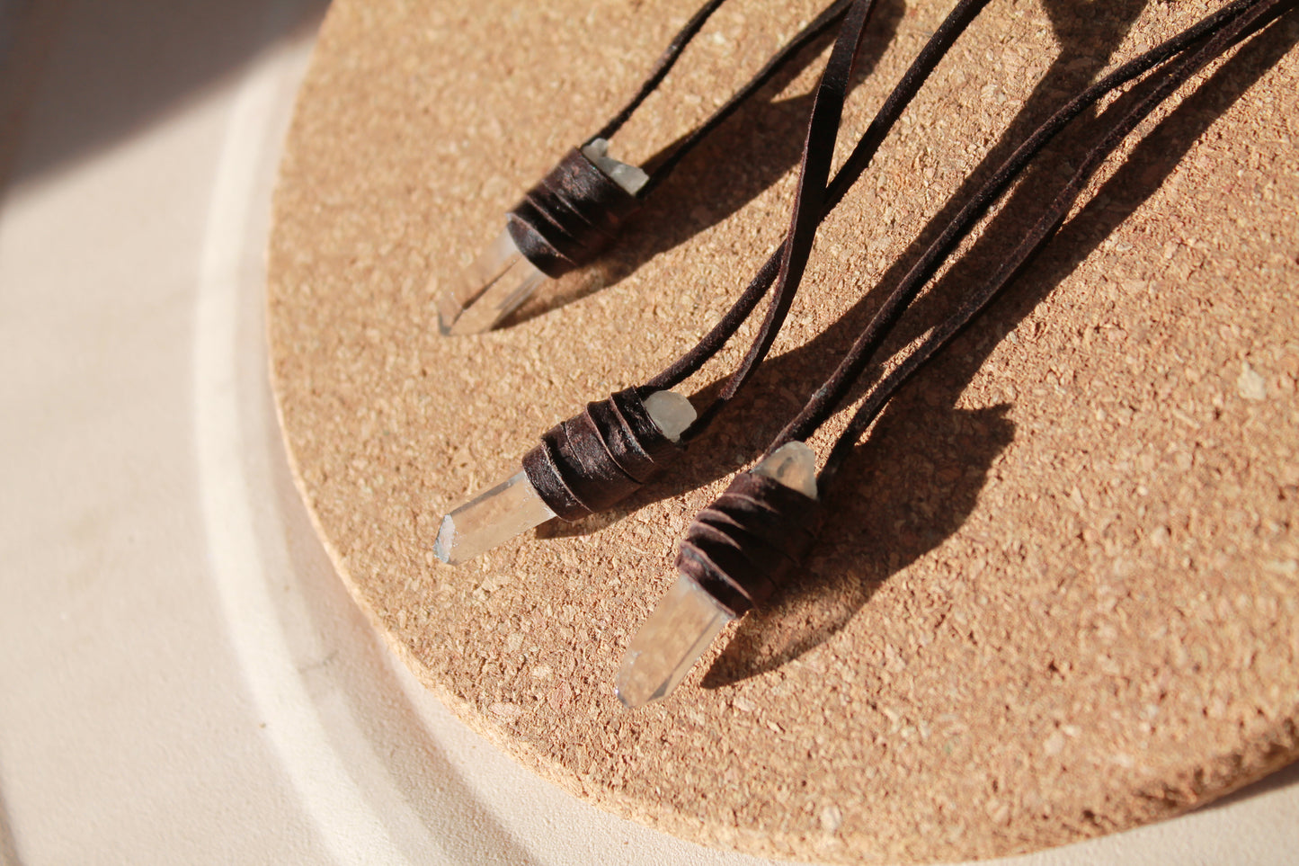 Baguette de quartz - Collier Totem