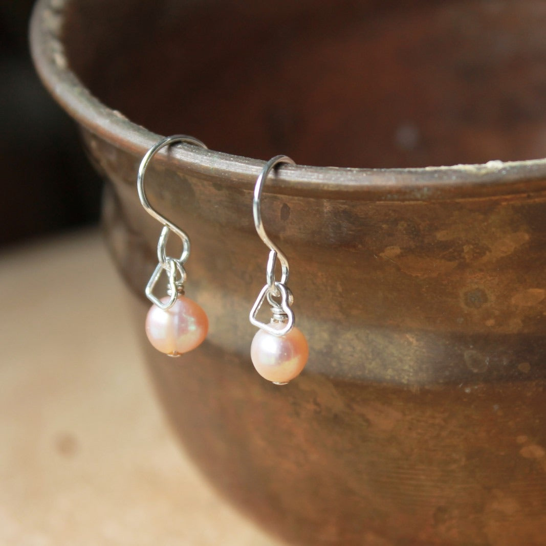 Boucles d'oreilles Perle de mon Cœur - Perles