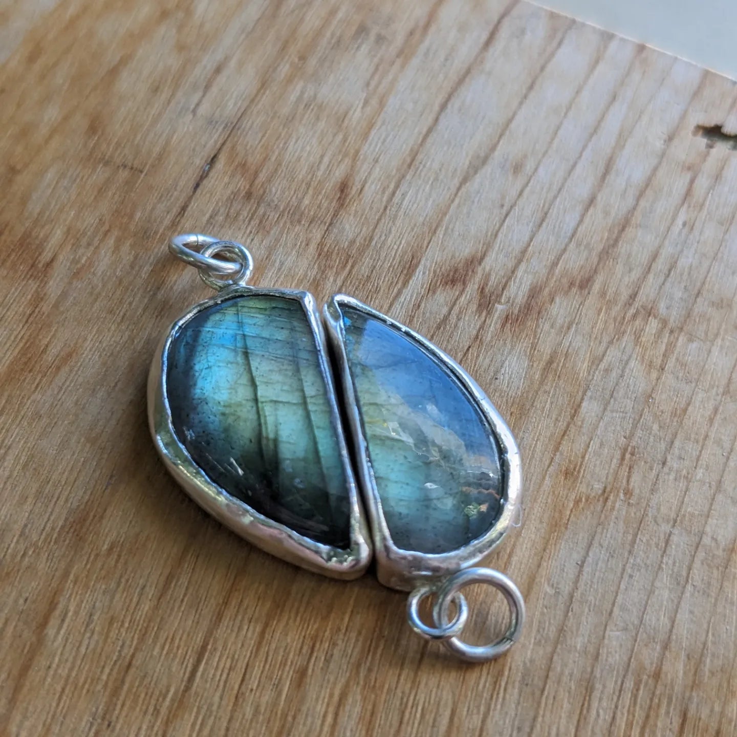 My other half Labradorite pendants