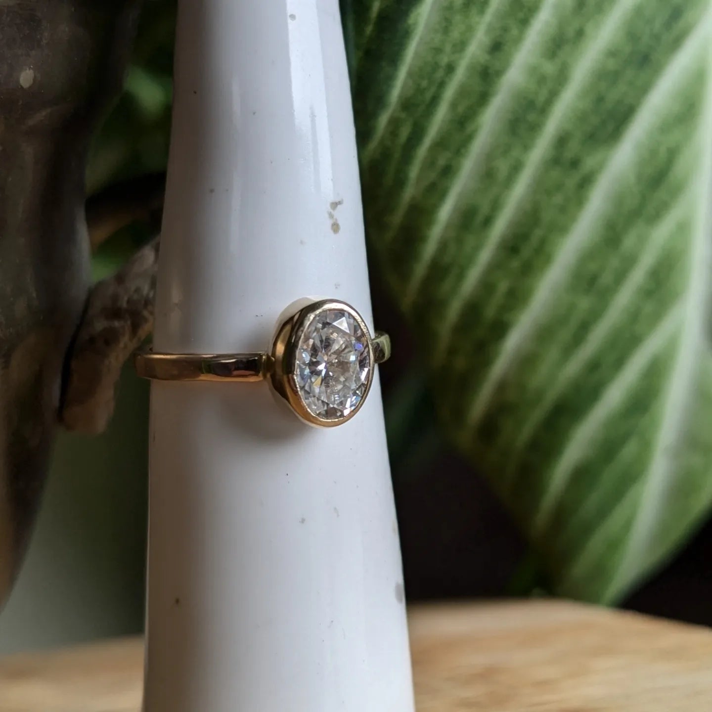 1.3ct Moissanite and 14k ring