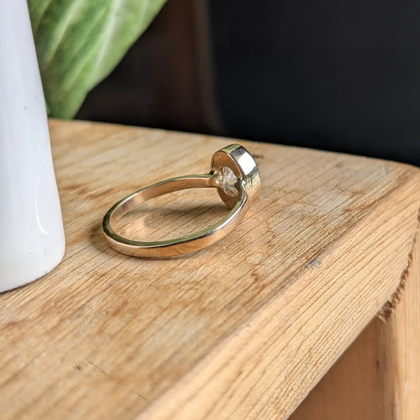 1.3ct Moissanite and 14k ring