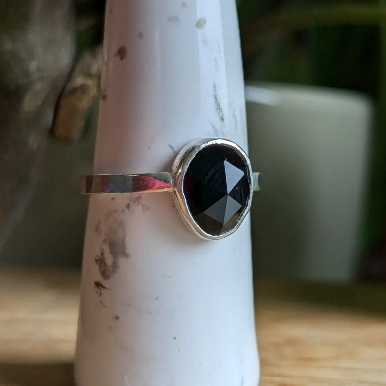Black tourmaline ring