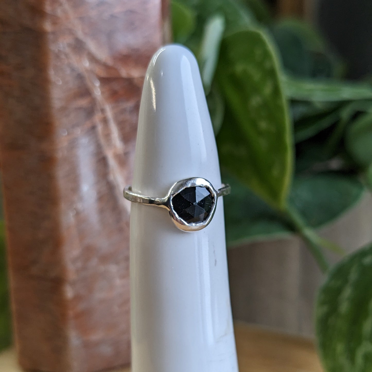 Black tourmaline ring