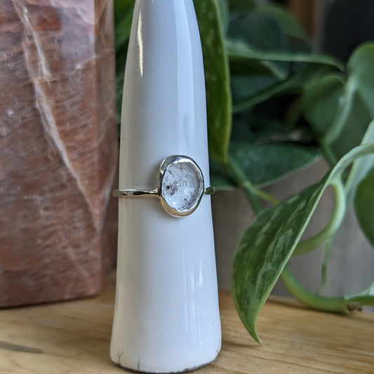 Herkimer diamond ring