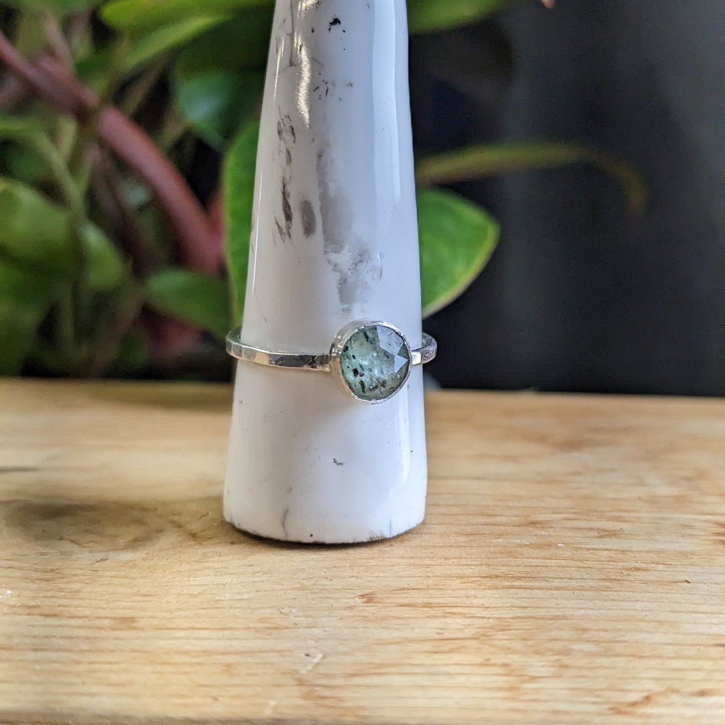 Green Kyanite ring