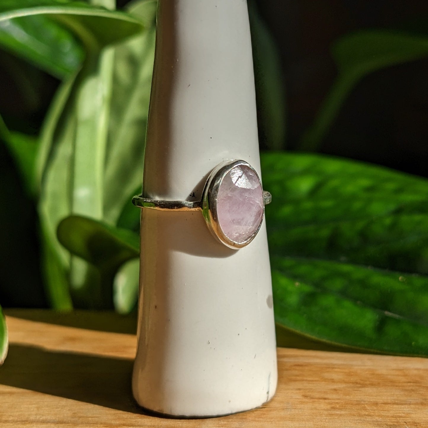 Kunzite ring