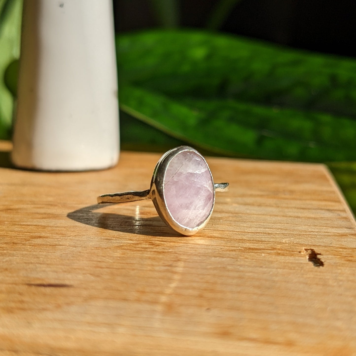 Kunzite ring
