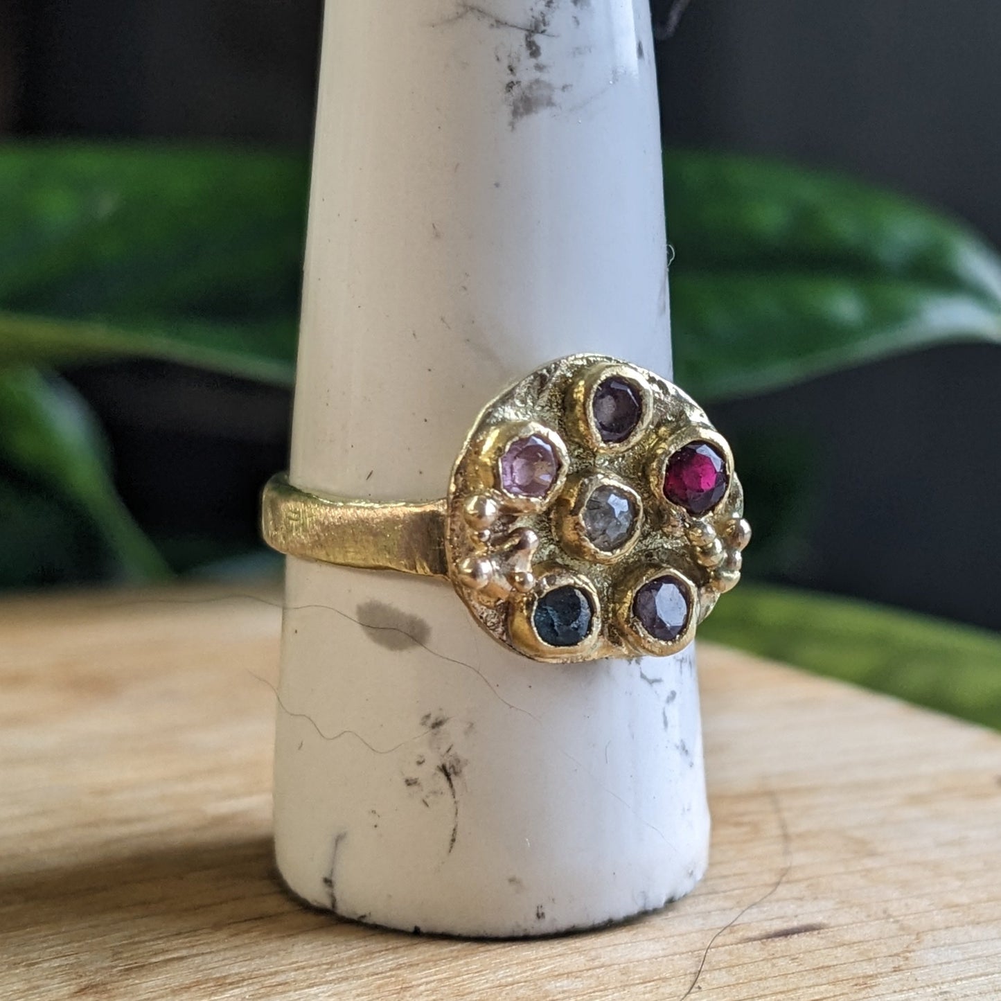 Family birthstones and 14k ring