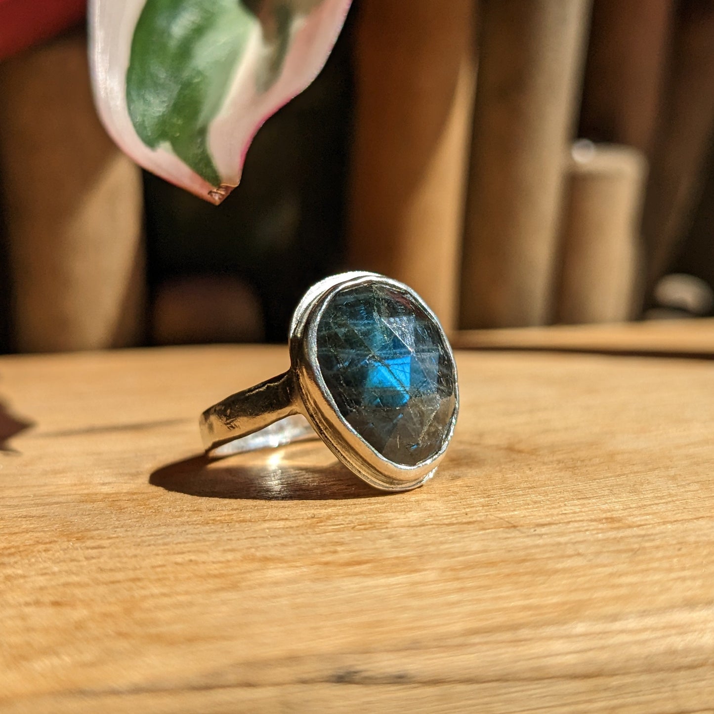 Labradorite ring
