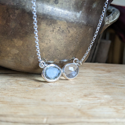 Family birthstones necklace