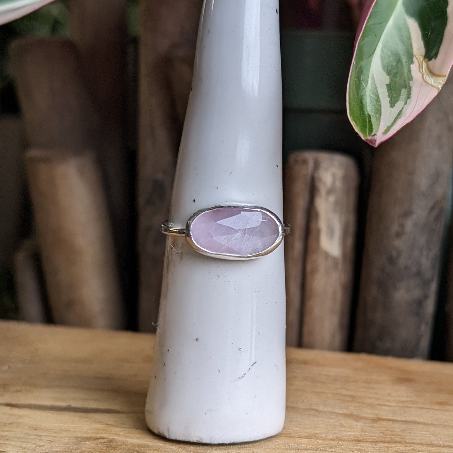 Kunzite ring