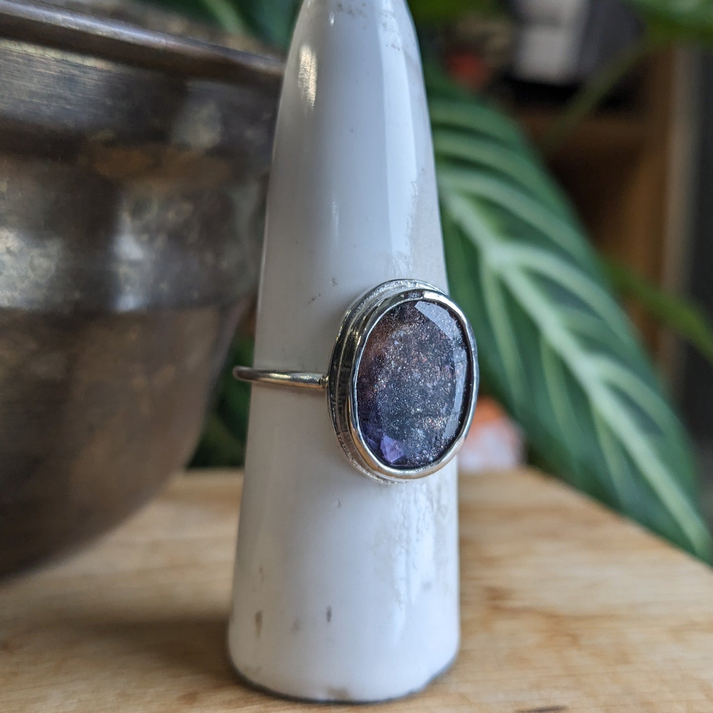 Blood Iolite ring (particularly sparkly gemstone)