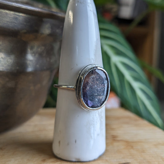 Blood Iolite ring (particularly sparkly gemstone)