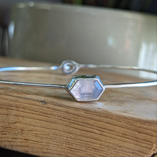 Scapolite bangle bracelet