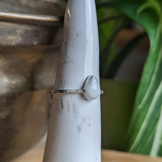 Breast milk tear drop ring