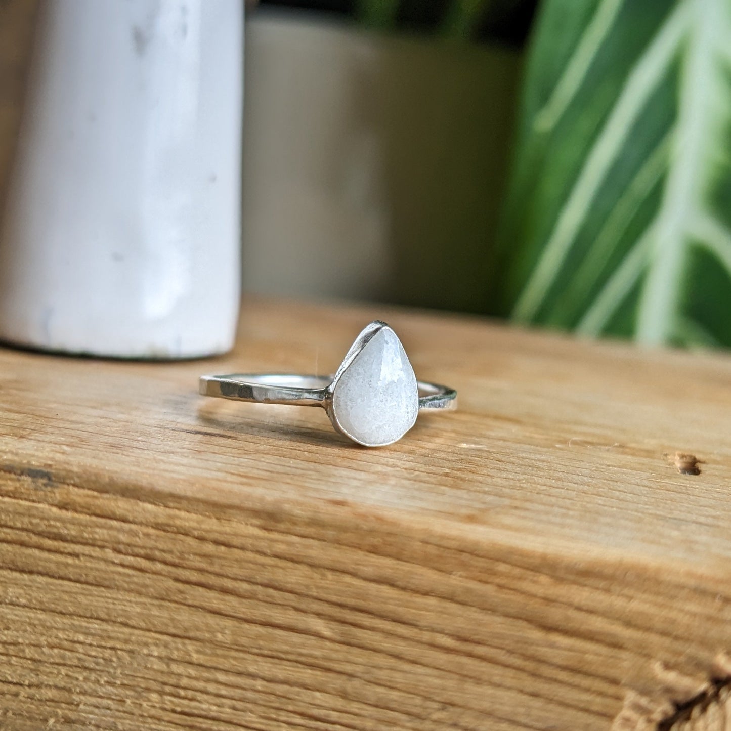 Breast milk tear drop ring