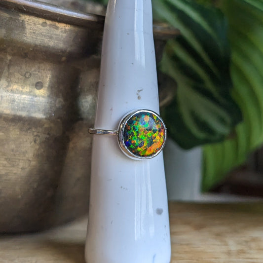 Synthetic Opal ring