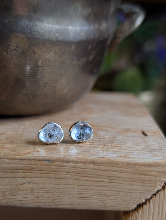 Herkimer Diamond ear studs
