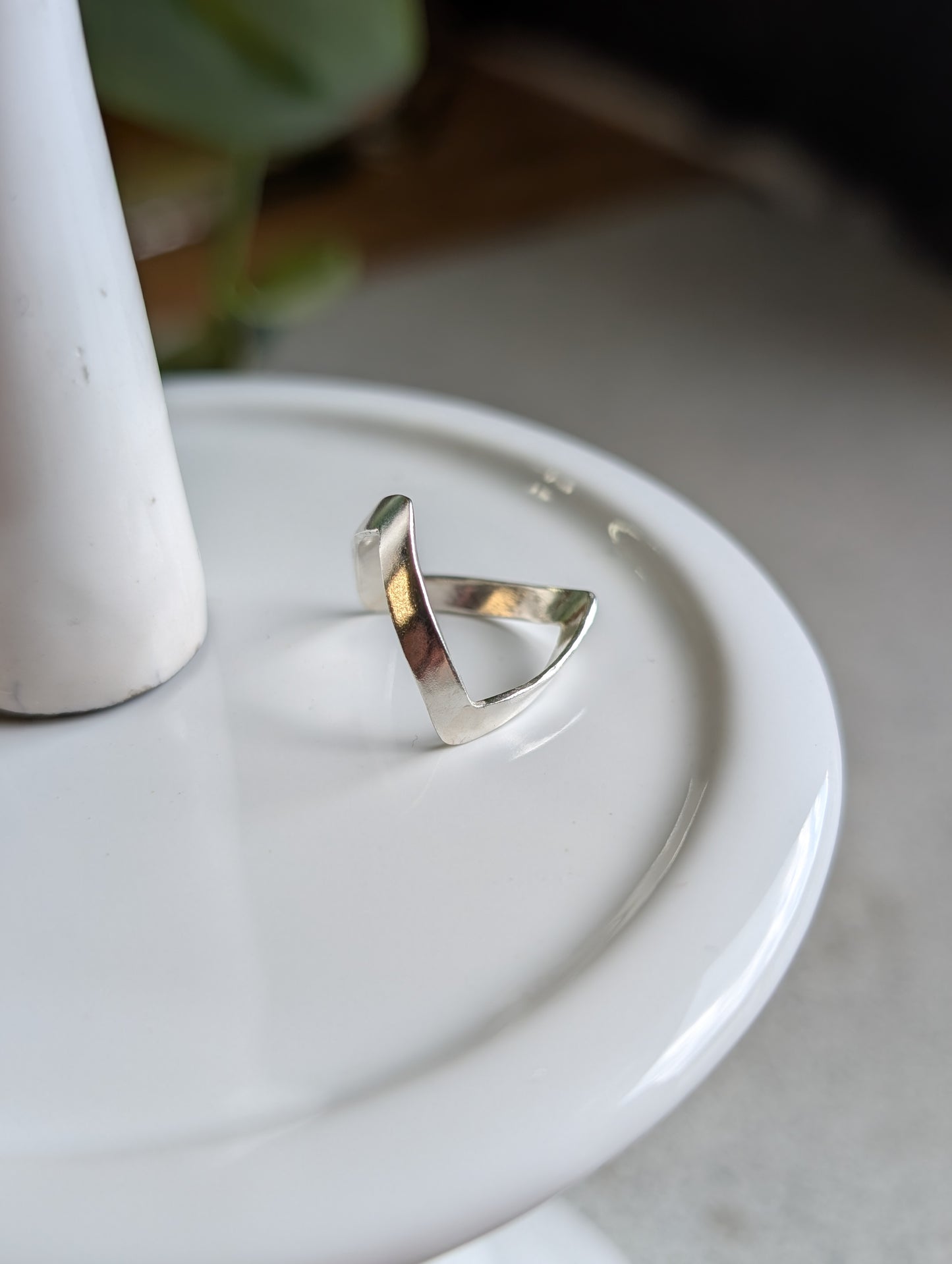 Double Chevron ring