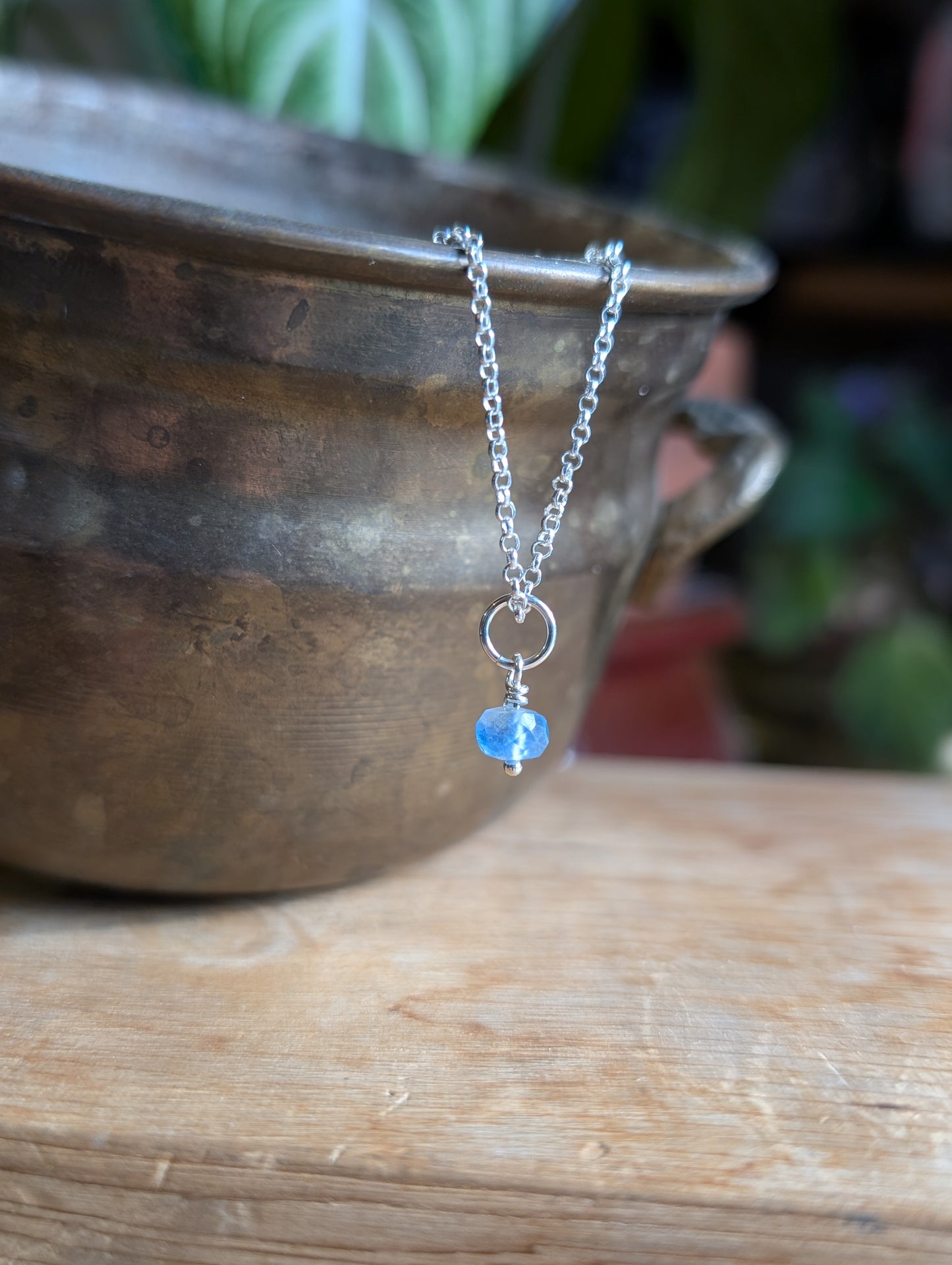 Tiny Aquamarine necklace