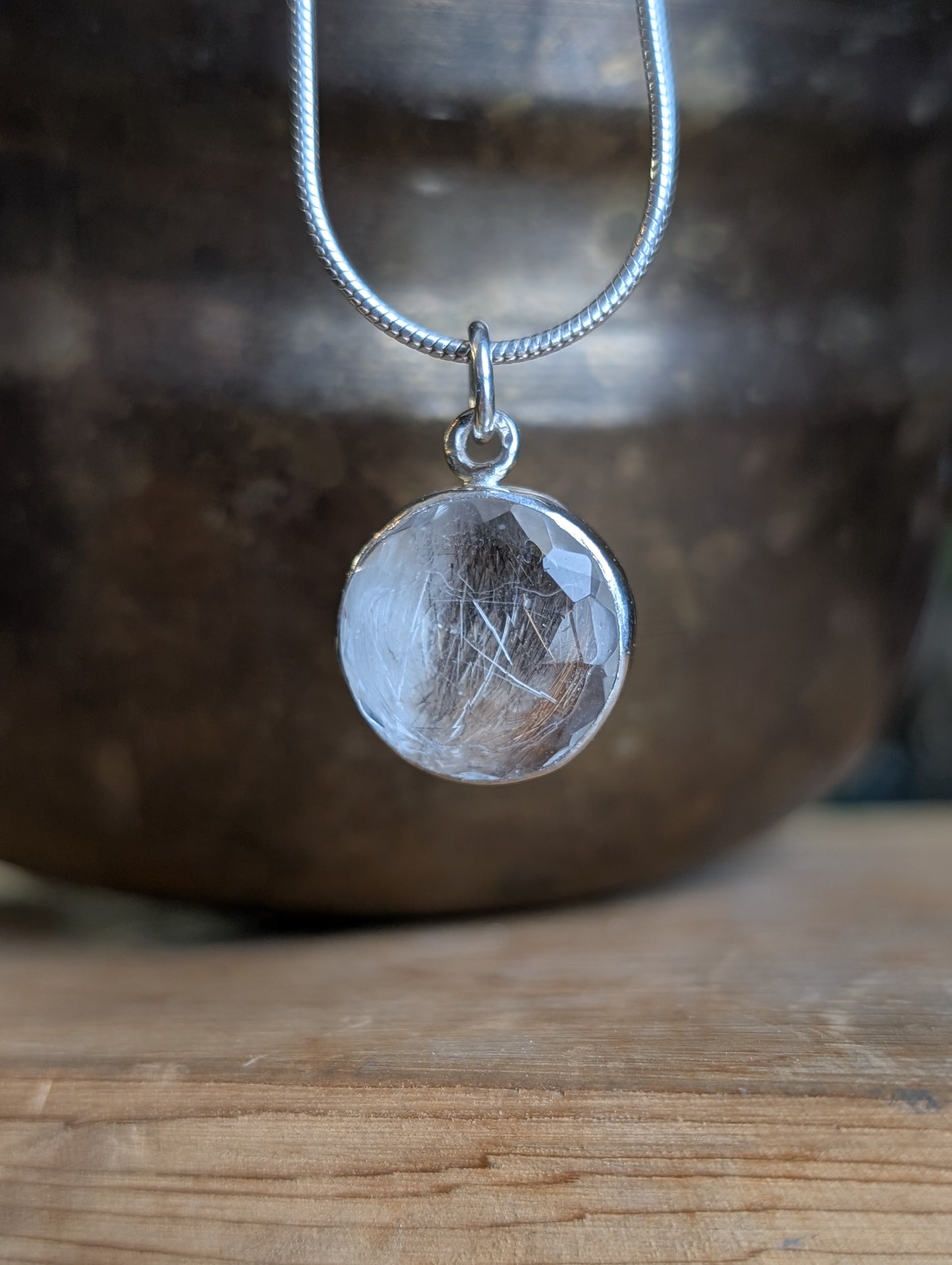 Hair keepsake and Quartz pendant