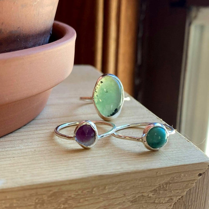 Made to Order Gemstone - Silver Rings
