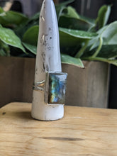 Load image into Gallery viewer, Labradorite Ring - Rectangle open back