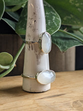 Load image into Gallery viewer, White Moonstone Ring - vertical