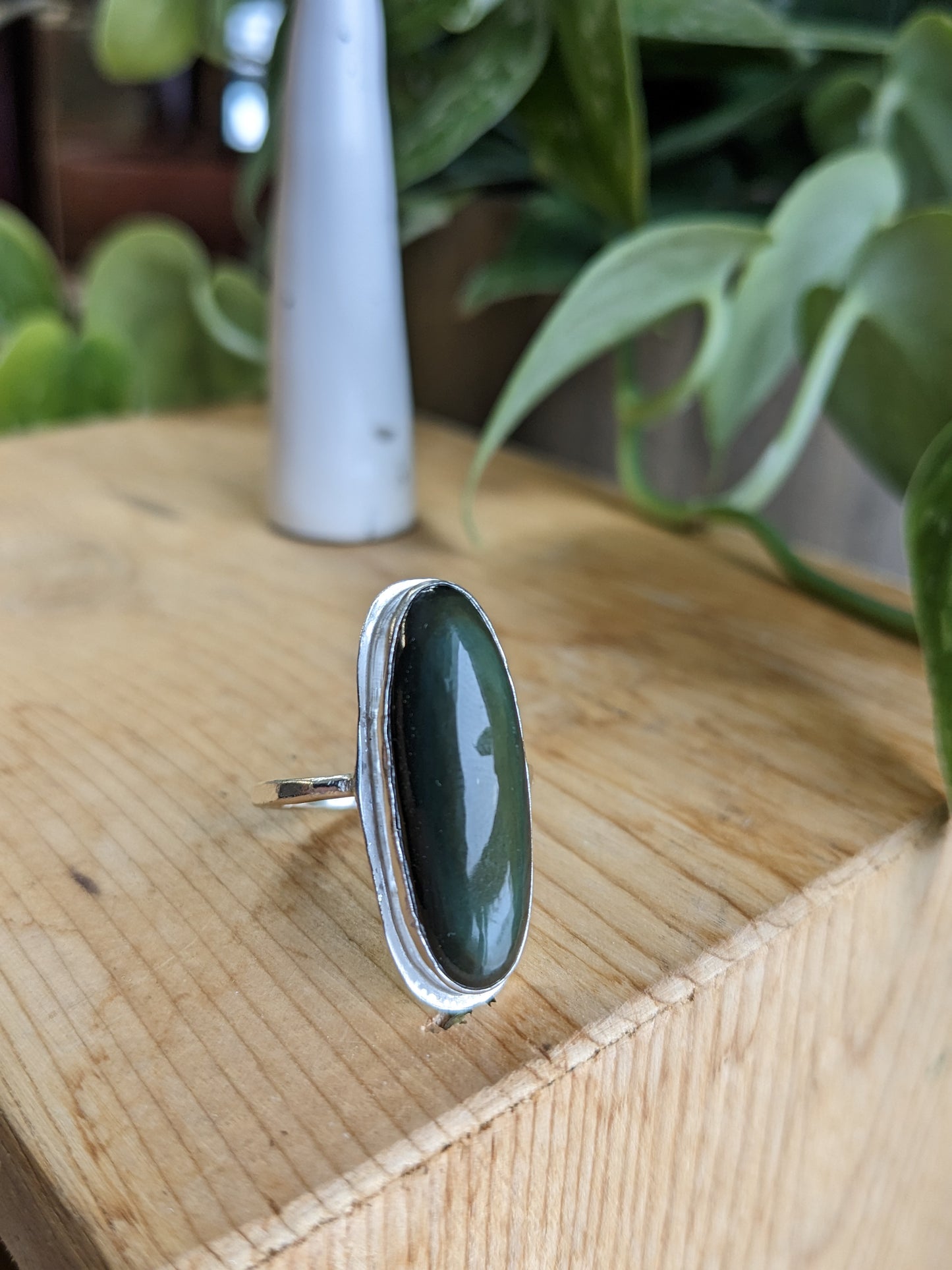 Rainbow Obsidian Ring