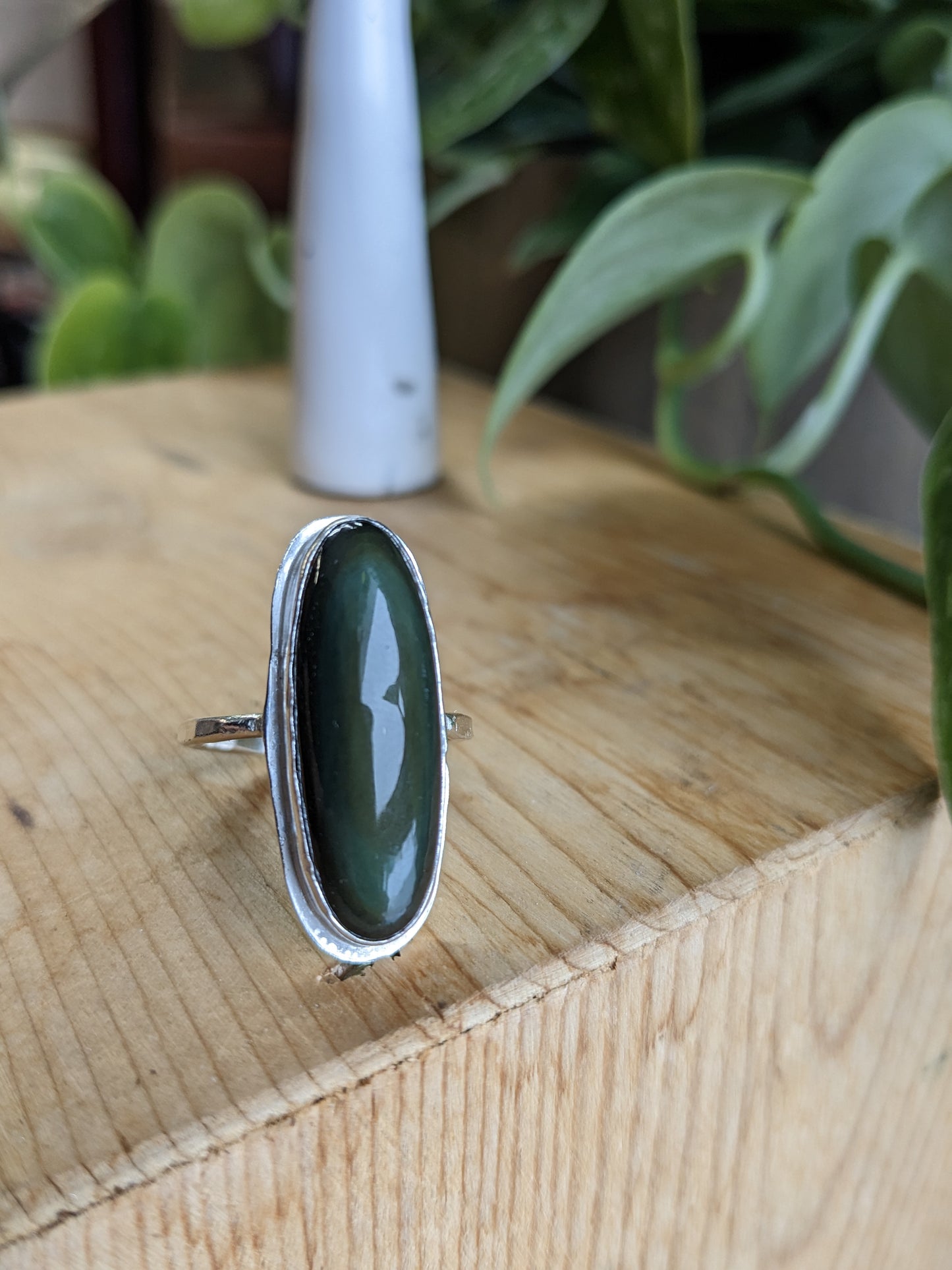 Rainbow Obsidian Ring