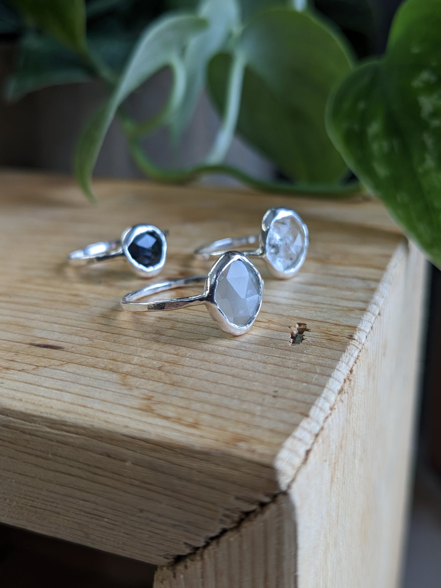 Grey Moonstone Ring
