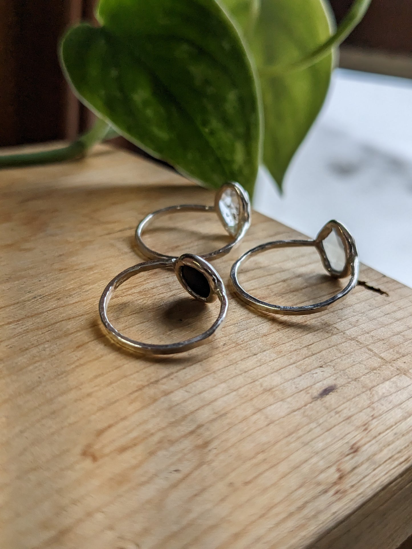 Grey Moonstone Ring