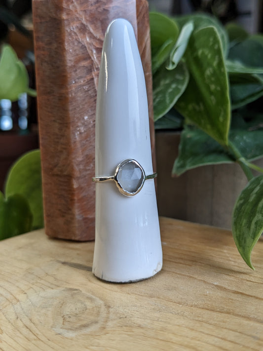 Grey Moonstone Ring