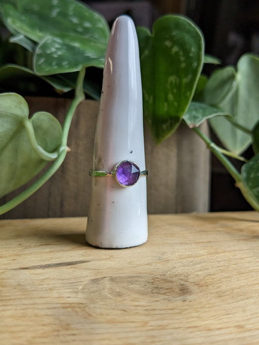 Bague Améthyste - horizontale