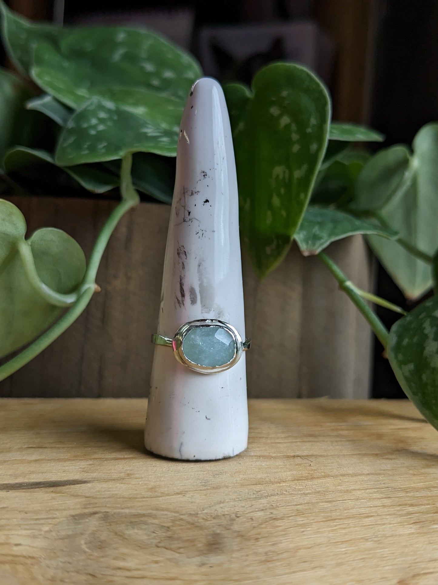 Bague Aquamarine - horizontale