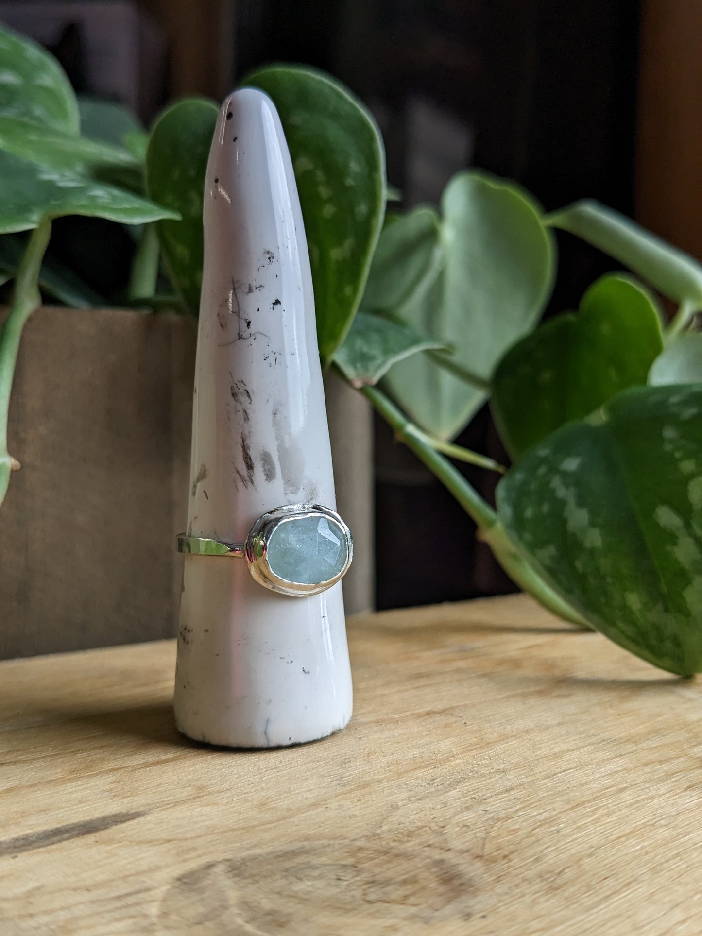 Bague Aquamarine - horizontale