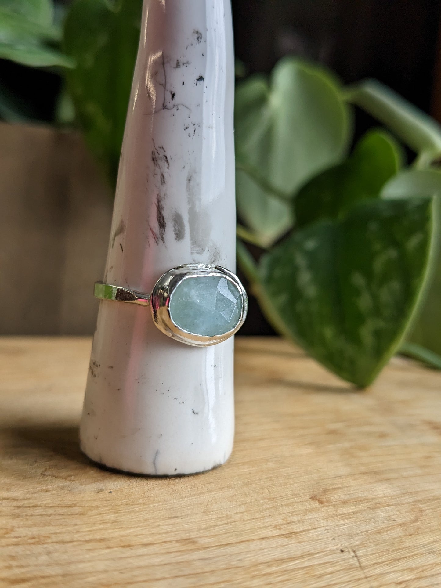 Bague Aquamarine - horizontale