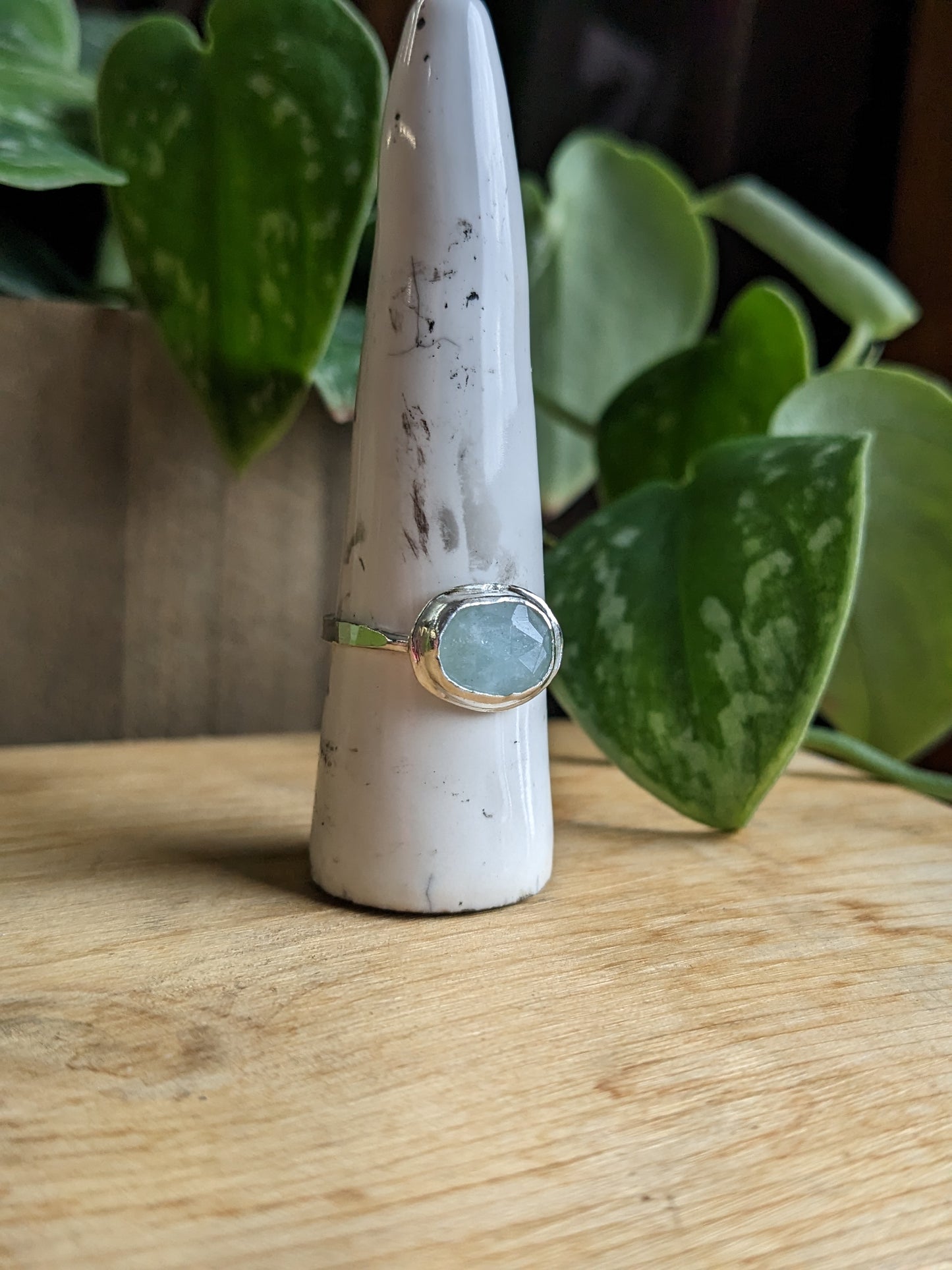 Bague Aquamarine - horizontale