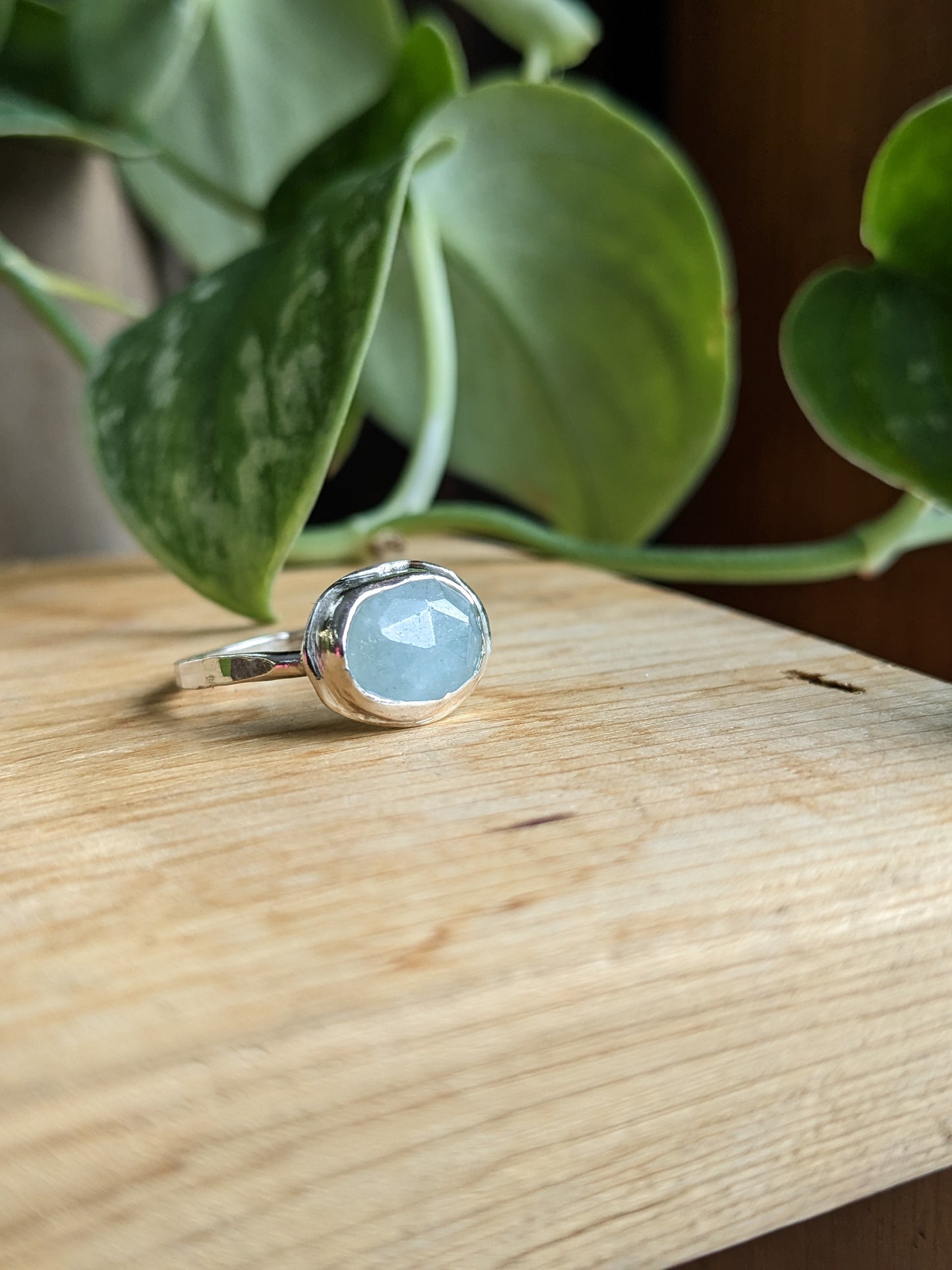 Bague Aquamarine - horizontale