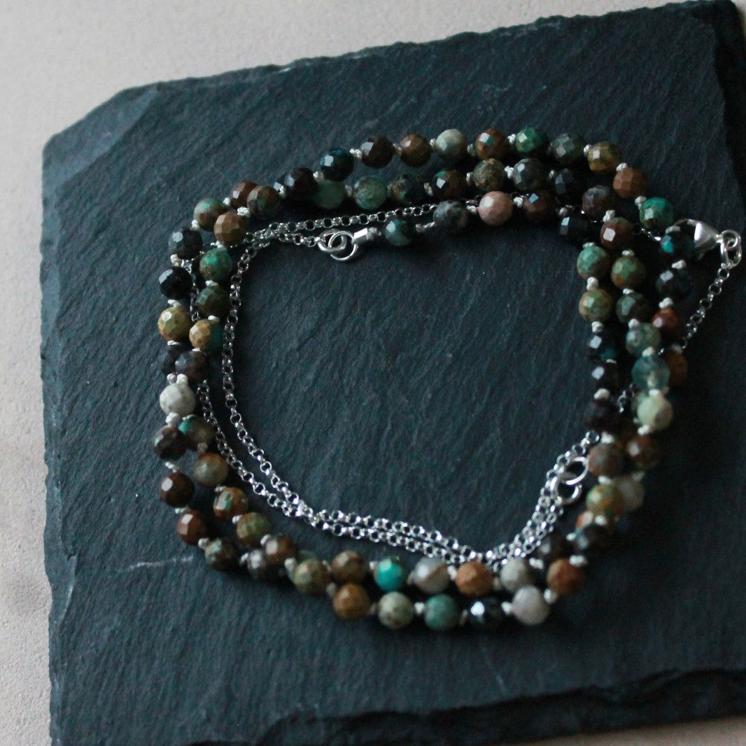 Collier Chapelet Turquoise