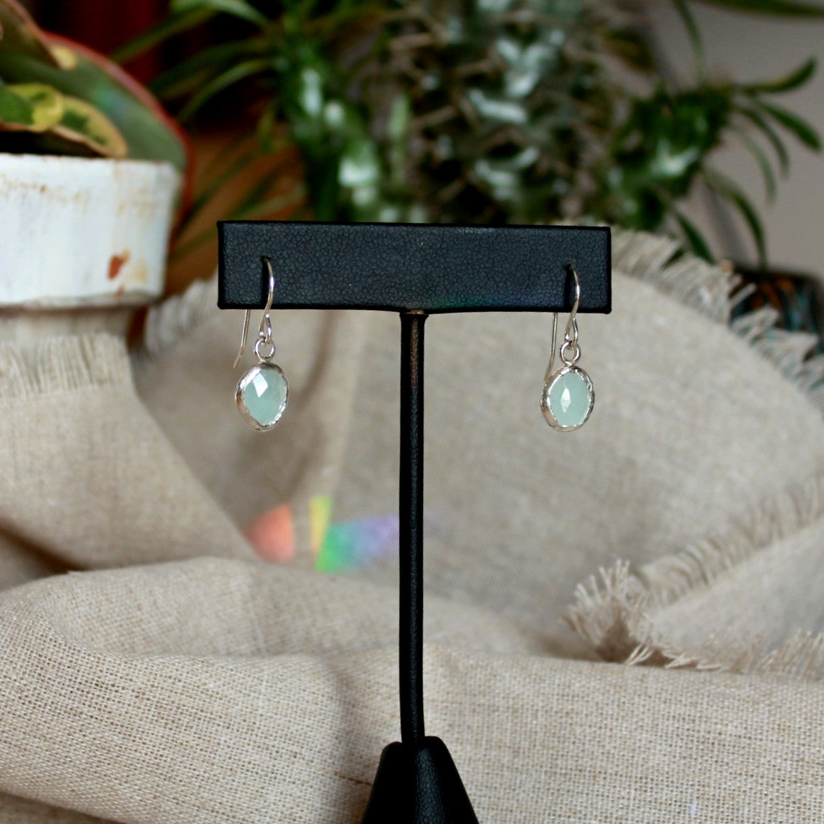 Boucles d'oreilles Aquamarine