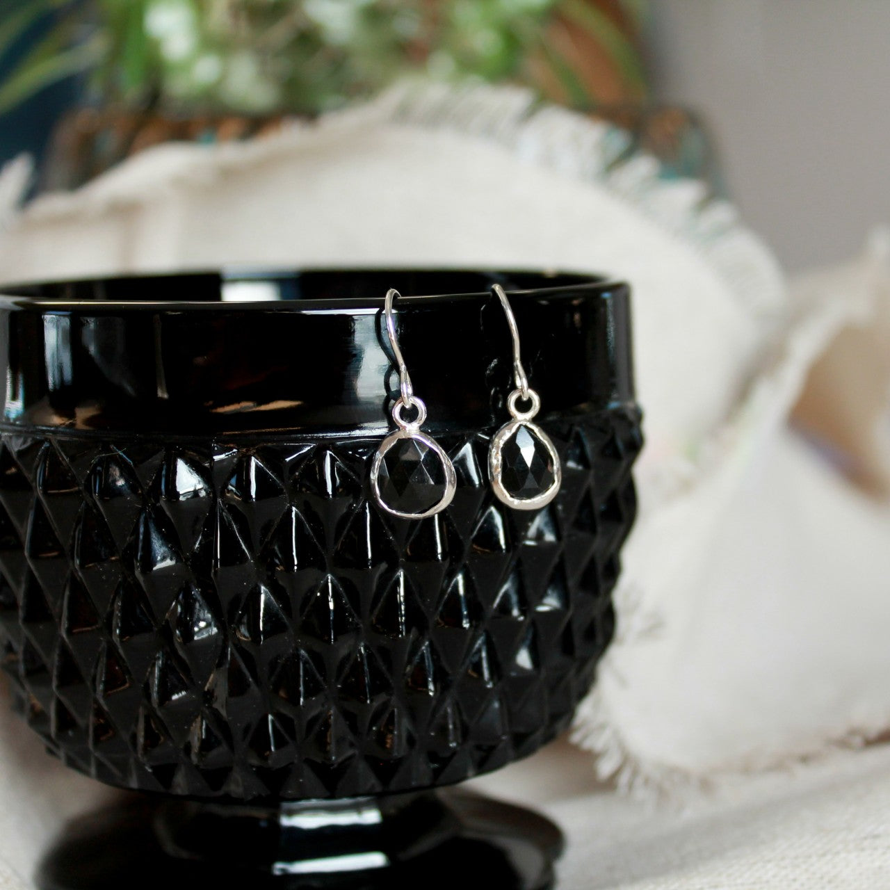 Black Tourmaline Earrings