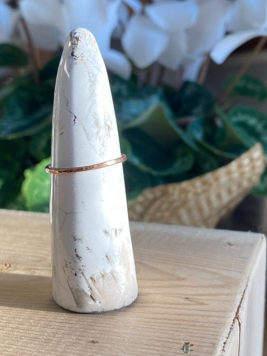 Simple 24kt Rose Gold filled ring