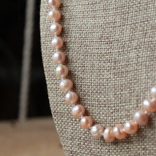 Load image into Gallery viewer, Blush Pearls Rosary necklace (round)