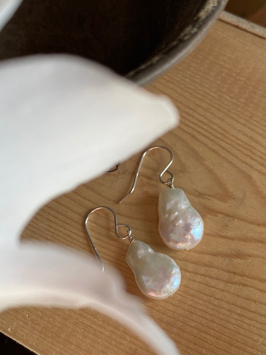 Boucles d'oreilles perles forme poire