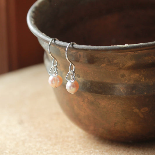 Boucles d'oreilles Perle de mon Cœur - Perles