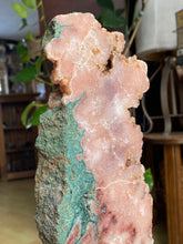 Load image into Gallery viewer, Pink amethyst Slab on stand, XL